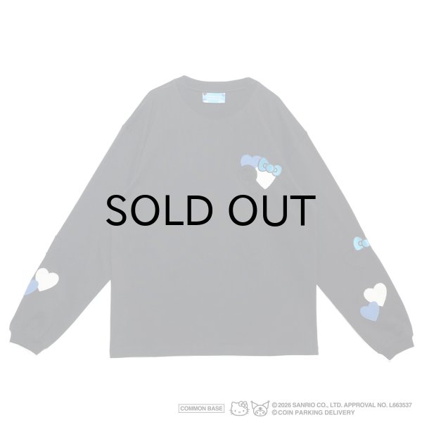 画像1: COIN PARKING DELIVERY × SANRIO CHARACTERS (PATCHWORK L/S TEE) BLACK (1)