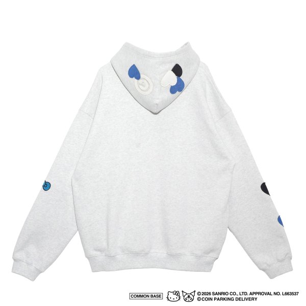 画像2: COIN PARKING DELIVERY × SANRIO CHARACTERS (ZIP SWEAT HOODIE) H.GREY (2)