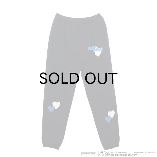 画像1: COIN PARKING DELIVERY × SANRIO CHARACTERS (PATCHWORK SWEAT PANTS) BLACK (1)