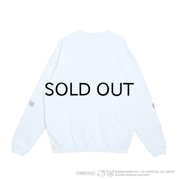 画像2: COIN PARKING DELIVERY × SANRIO CHARACTERS (PATCHWORK SWEATSHIRT) L.BLUE (2)