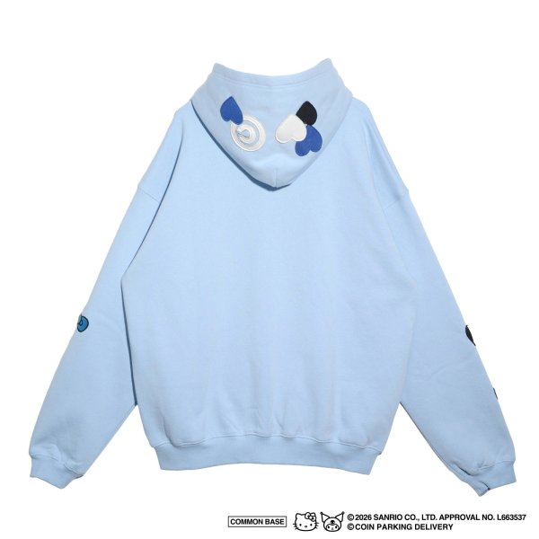 画像2: COIN PARKING DELIVERY × SANRIO CHARACTERS (ZIP SWEAT HOODIE) L.BLUE (2)