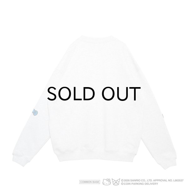 画像2: COIN PARKING DELIVERY × SANRIO CHARACTERS (PATCHWORK SWEATSHIRT) H.GREY (2)