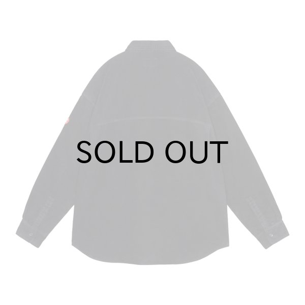 画像2: C.E (BRUSHED COTTON DESIGN BIG SHIRT) BLACK (2)