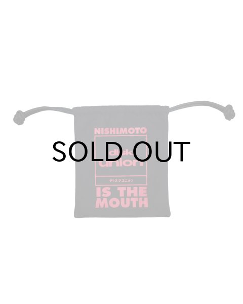 画像2: NISHIMOTO IS THE MOUTH (diskunion BIG DRAWSTRING BAG) BLACK (2)