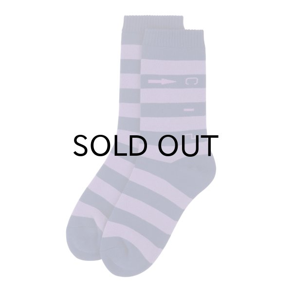 画像1: C.E (C.2 STRIPE SOCKS) NAVY (1)