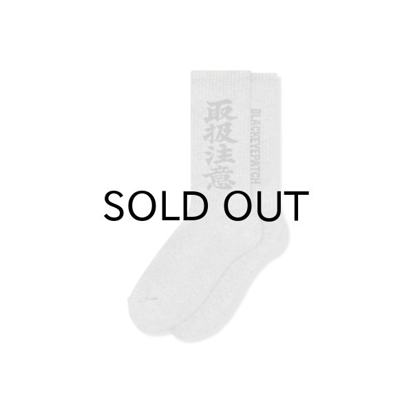 画像1: BLACK EYE PATCH (HWC SOCKS) GRAY (1)