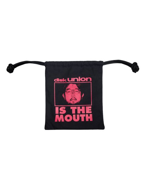画像1: NISHIMOTO IS THE MOUTH (diskunion BIG DRAWSTRING BAG) BLACK (1)