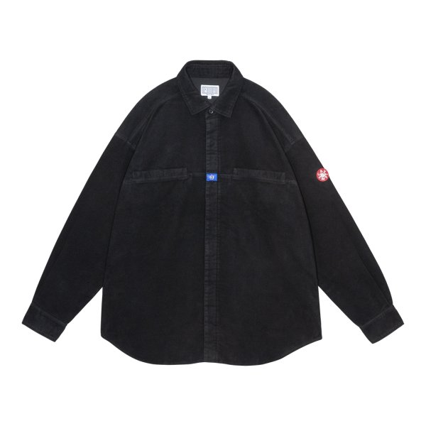画像1: C.E (BRUSHED COTTON DESIGN BIG SHIRT) BLACK (1)