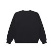画像2: BLACK EYE PATCH (RHINESTONED OG LABEL CREW SWEAT) BLACK (2)