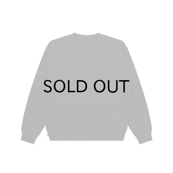 画像2: BLACK EYE PATCH (RHINESTONED OG LABEL CREW SWEAT) BLACK (2)