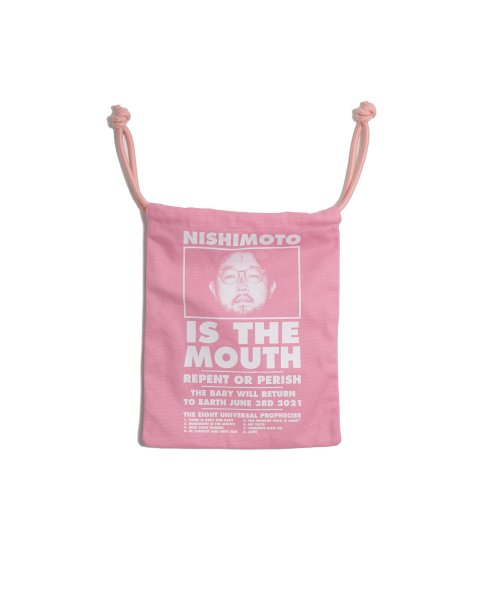 画像1: NISHIMOTO IS THE MOUTH (BIG DRAWSTRING BAG) PINK (1)