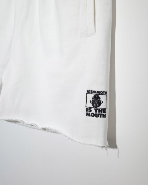 画像2: NISHIMOTO IS THE MOUTH (WIDE SWEAT SHORTS) WHITE (2)