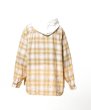 画像2: KAMIYA (Distressed Hooded Checked Shirt) YELLOW (2)
