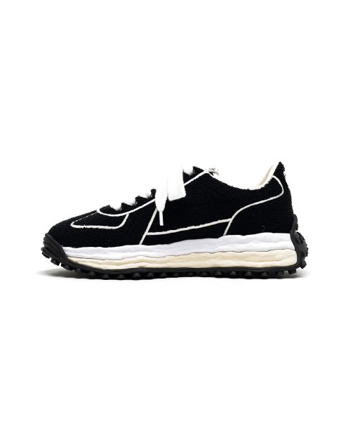画像3: Maison MIHARA YASUHIRO ("LARRY" OG SOLE CHENILLE EMBROIDERY CANVAS LOW-TOP SNEAKER) BLACK (3)