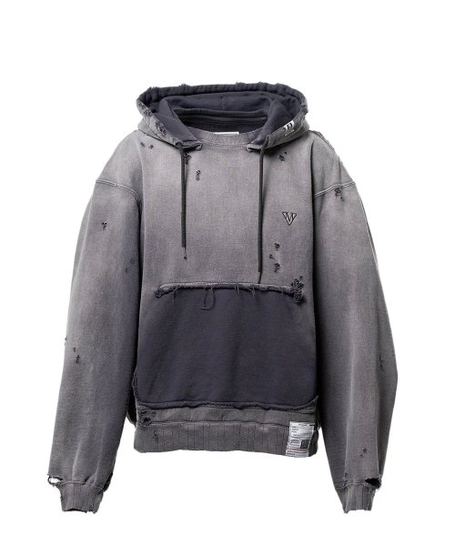 画像1: Maison MIHARA YASUHIRO (Sun Faded Like Hoodie) BLACK (1)