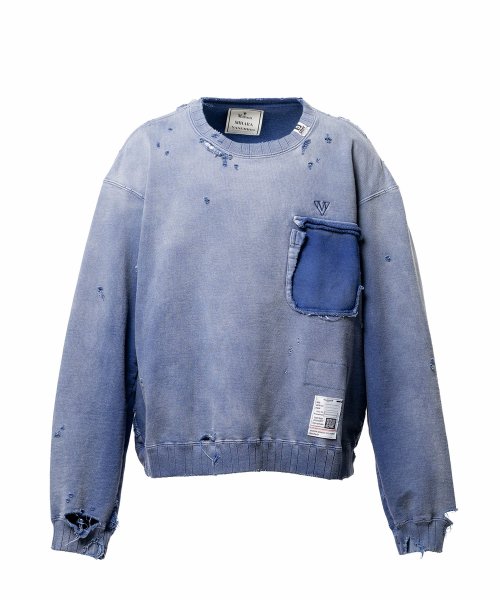 画像1: Maison MIHARA YASUHIRO (Sun Faded Like Sweatshirt) BLUE (1)