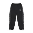 画像1: BLACK EYE PATCH (REFLECTIVE STENCIL LOGO TRACK PANTS) BLACK (1)