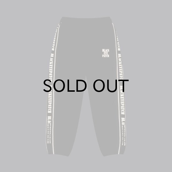 画像4: BLACK EYE PATCH (REFLECTIVE STENCIL LOGO TRACK PANTS) BLACK (4)
