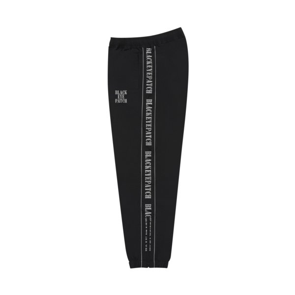 画像3: BLACK EYE PATCH (REFLECTIVE STENCIL LOGO TRACK PANTS) BLACK (3)