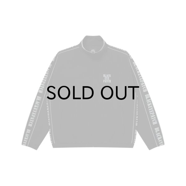 画像1: BLACK EYE PATCH (REFLECTIVE STENCIL LOGO TRACK JACKET) BLACK (1)