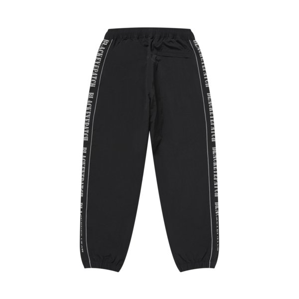 画像2: BLACK EYE PATCH (REFLECTIVE STENCIL LOGO TRACK PANTS) BLACK (2)