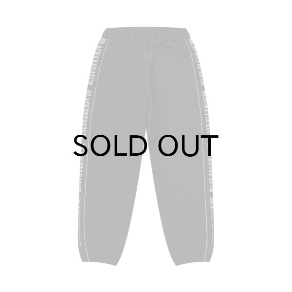 画像2: BLACK EYE PATCH (REFLECTIVE STENCIL LOGO TRACK PANTS) BLACK (2)