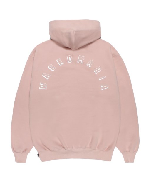 画像1: WACKO MARIA (MIDDLE WEIGHT PULLOVER HOODED SWEAT SHIRT) PINK (1)
