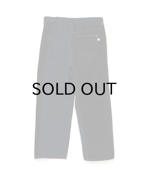 画像2: FACETASM (DENIM MERGINGSWEAT PANTS) BLACK -30% OFF- (2)