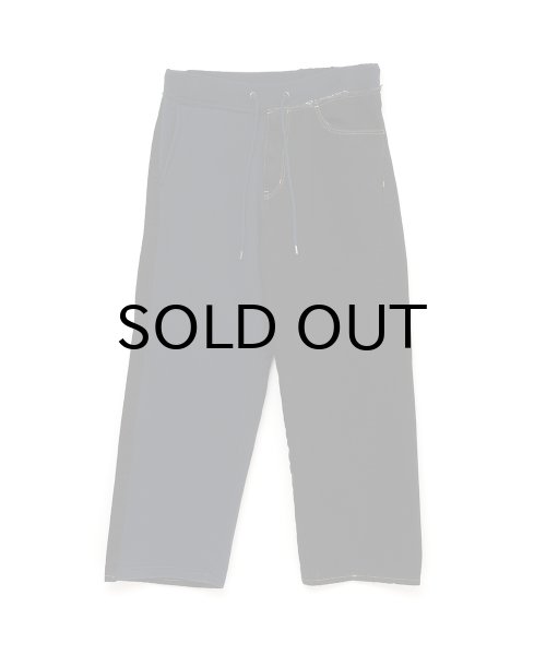 画像1: FACETASM (DENIM MERGINGSWEAT PANTS) BLACK -30% OFF- (1)