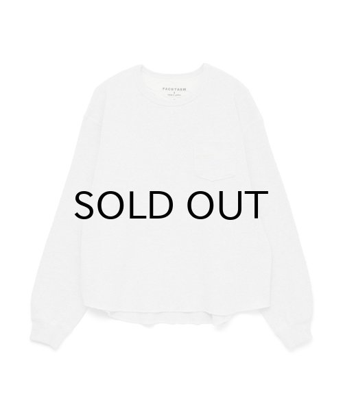 画像1: FACETASM (THERMAL KNIT LONG TEE) L.GRAY (1)