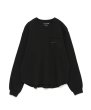 画像1: FACETASM (THERMAL KNIT LONG TEE) BLACK (1)