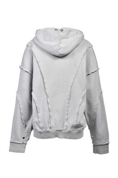 画像2: BREATH (FADE ZIP UP HOODIE TYPE-2) GREY (2)