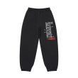 画像1: BLACK EYE PATCH (RHINESTONED HEARTBREAK LOGO SWEAT PANTS) BLACK (1)