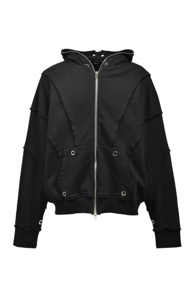 画像1: BREATH (FADE ZIP UP HOODIE TYPE-2) BLACK (1)