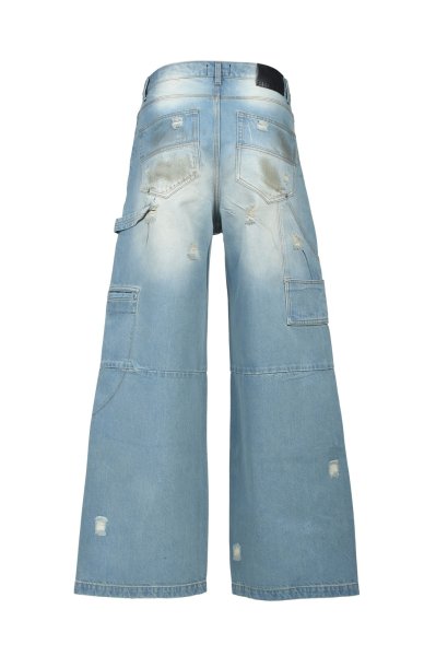 画像2: BREATH (COATING DOUBLE KNEE DENIM PANTS) INDIGO (2)