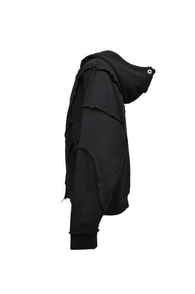 画像3: BREATH (FADE ZIP UP HOODIE TYPE-2) BLACK (3)