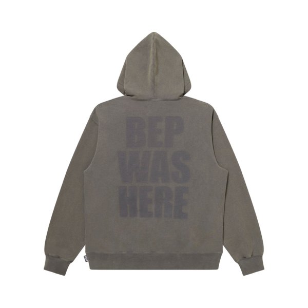 画像2: BLACK EYE PATCH (BEP WAS HERE FADED HOODIE) CHARCOAL (2)