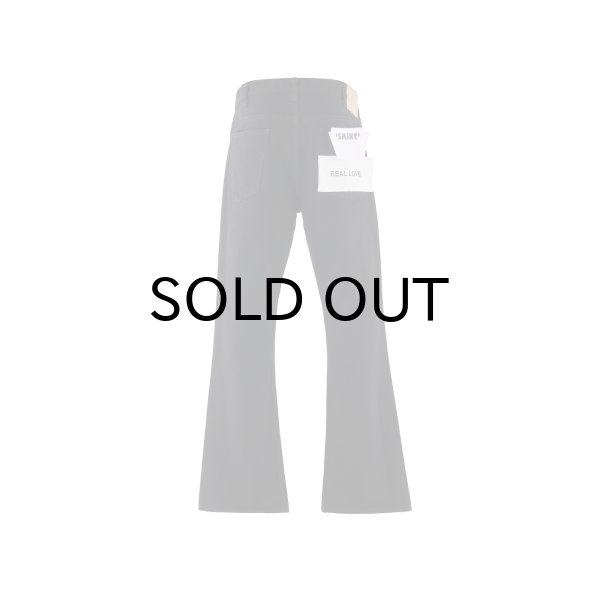 画像2: SAINT Mxxxxxx (BLACK DENIM PANTS_FLARE) BLACK (2)