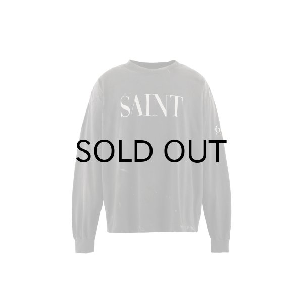 画像1: SAINT Mxxxxxx (LS T-SHIRT_SAINT 666) BLACK (1)