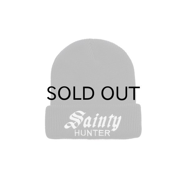画像1: SAINT Mxxxxxx (BH_KNIT CAP_SAINTY HUNTER) BLACK (1)