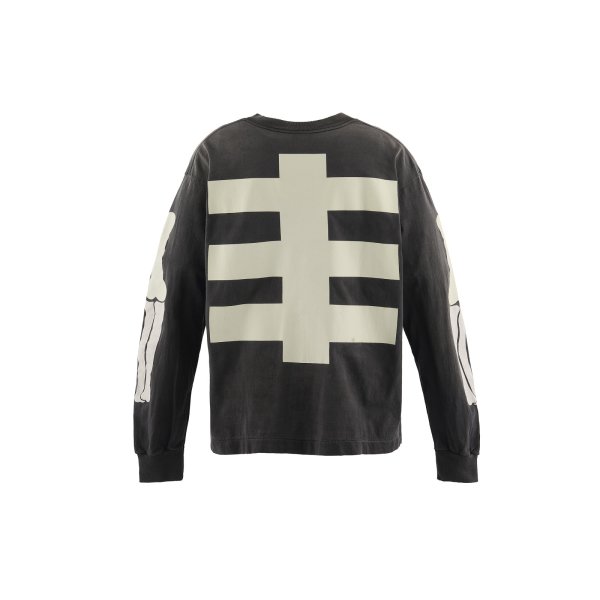 画像2: SAINT Mxxxxxx (BF_LS T-SHIRT_BONE) BLACK (2)