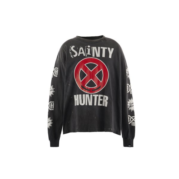 画像1: SAINT Mxxxxxx (BF_LS T-SHIRT_SAINTY HUNTER) BLACK (1)