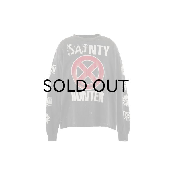 画像1: SAINT Mxxxxxx (BF_LS T-SHIRT_SAINTY HUNTER) BLACK (1)