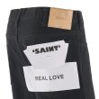 画像3: SAINT Mxxxxxx (BLACK DENIM PANTS_FLARE) BLACK (3)