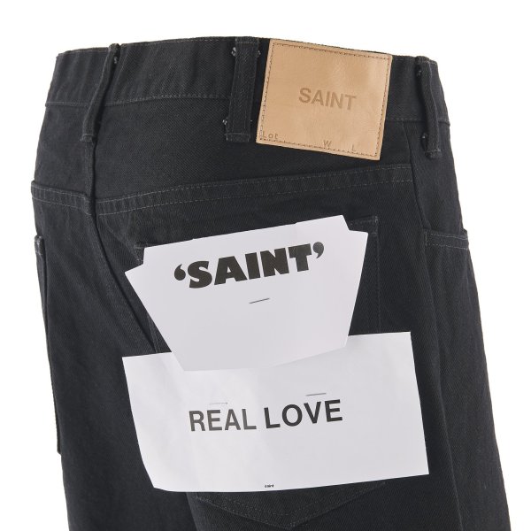画像3: SAINT Mxxxxxx (BLACK DENIM PANTS_FLARE) BLACK (3)