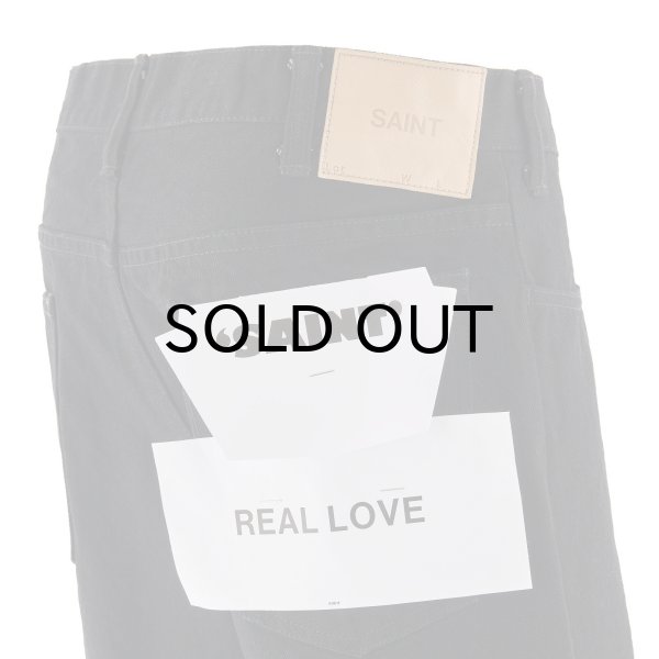 画像3: SAINT Mxxxxxx (BLACK DENIM PANTS_FLARE) BLACK (3)