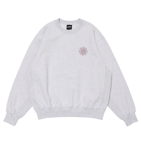 画像1: LQQK STUDIO (FLOWER POWER SWEAT) ASH GREY (1)