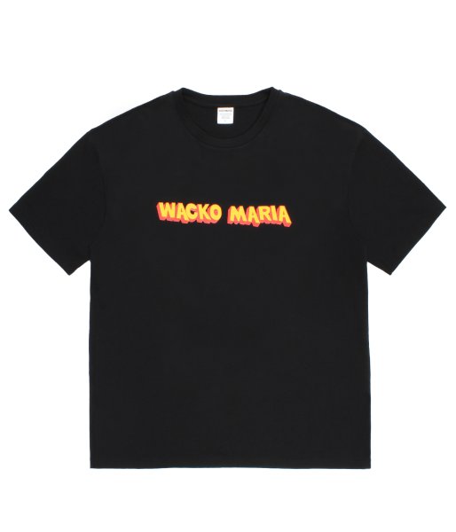 画像1: WACKO MARIA (WASHED HEAVY WEIGHT CREW NECK T-SHIRT TYPE-4) BLACK (1)
