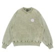 画像1: LQQK STUDIO (FLOWER POWER SWEAT) SAGE GREEN (1)