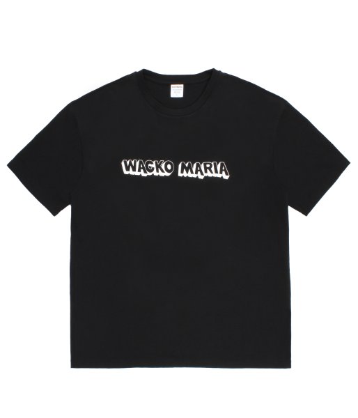 画像1: WACKO MARIA (WASHED HEAVY WEIGHT CREW NECK T-SHIRT TYPE-3) BLACK (1)